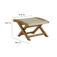 thumbnail image 3 of Modway Vienna Outdoor Patio Teak and Rope Folding Ottoman in Natural Natural, 3 of 9