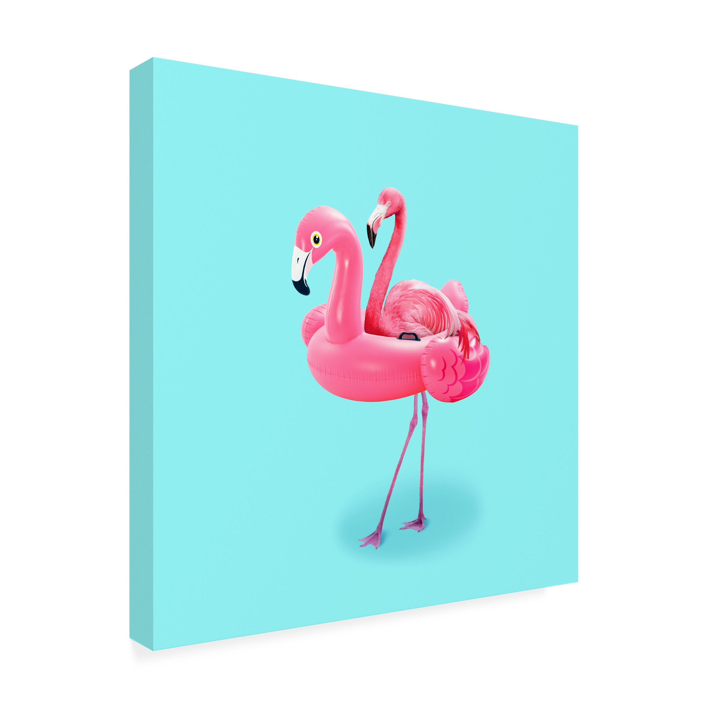 Artem Pozdniakov 'Flamingo on Resort' Canvas Art