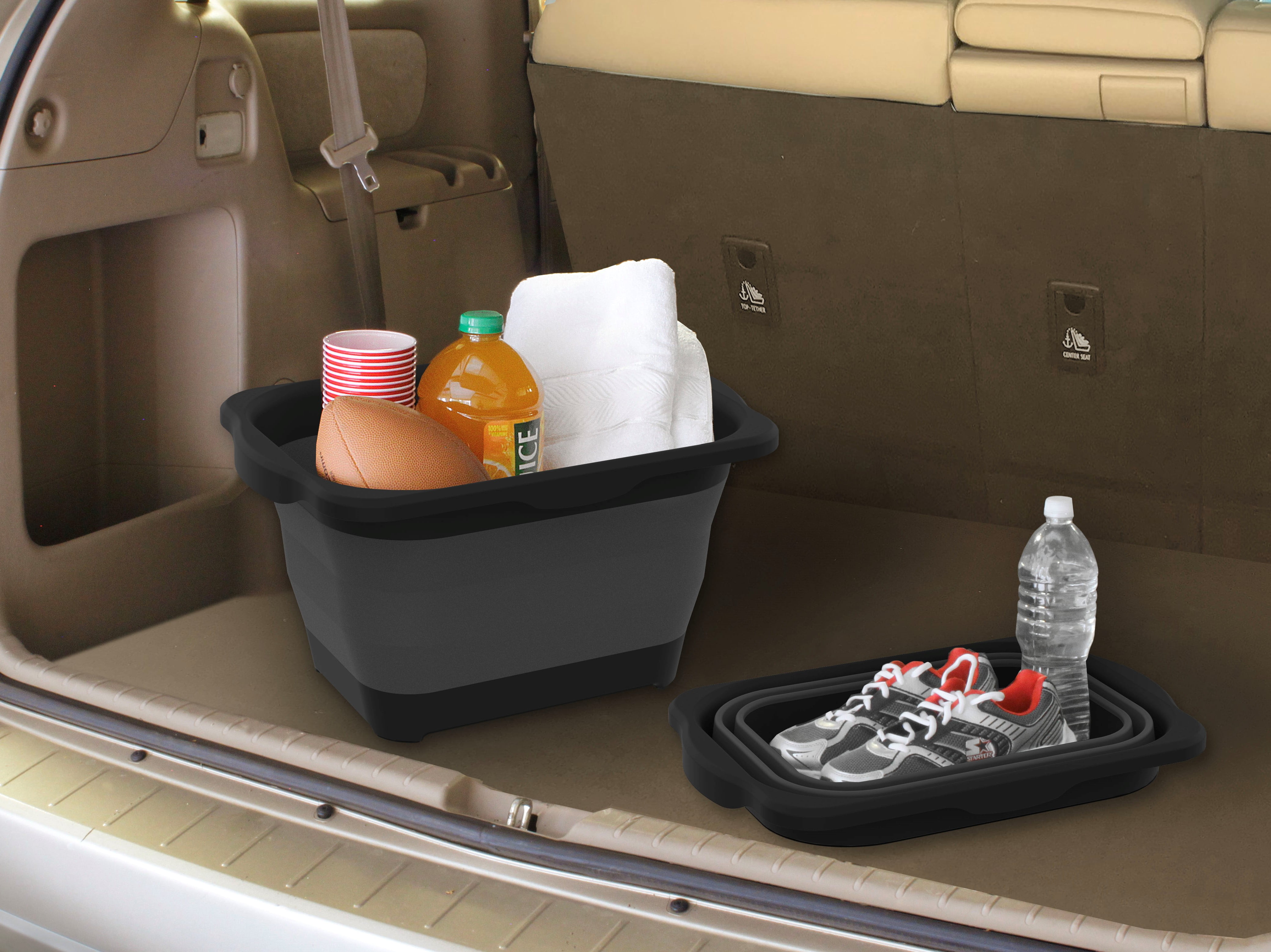 Rubbermaid Cargo Bin for Car Interior Car Organization, Black