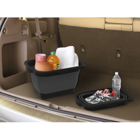 Rubbermaid Cargo Bin for Car Interior Car Organization  Black