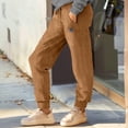 thumbnail image 5 of Dalix Butterfly Embroidered Washed Jogger Pant Soft Fleece Relaxed Fit Lounge Womens in Camel XL X-Large, 5 of 5