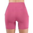 thumbnail image 7 of QSXADF Girls Athletic Shorts Kids Yoga Dance Biker Shorts Girls Pocket High-Waist Hip Stretch Underpants Running Yoga Shorts Kids Shorts, 7 of 7