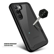 Nagebee Phone Case Compatible for Samsung Galaxy S23 Plus with [Built-in Screen Protector], Full-Body Shockproof Protective Bumper Cover Impact Resist Durable (Black)