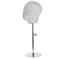 thumbnail image 1 of Langgg Adjustable Metal Mannequin Head Hat Stand Display Rack Wig Holder Silver, 1 of 9