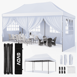 Coleman 10' x 10' Instant Straight Leg Canopy Gazebo with Added