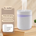 thumbnail image 3 of ZVZM Ultrasonic Humidifier for Home USB, 5L Large Capacity, Lack of water Auto Shut-off, Ultra Quiet Humidistat White, 3 of 8