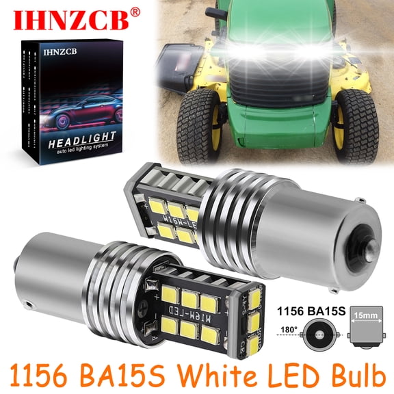 IHNZCB for Deere 335 345 355d G100 G110 Ltr166 Ltr180 2x Led Headlight Bulbs