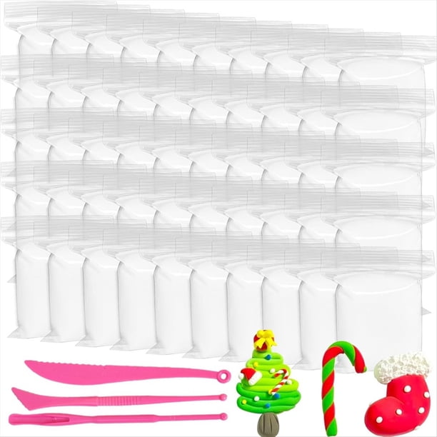 Paquete 50 Arcillas Espuma Blancas Secado Al Aire, Arcillas Moldeo Suaves 500 G para Niños, Manualidades, Cosplay, Proyectos Artísticos, 3 Herramientas para Esculpir.