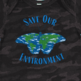 thumbnail image 4 of Inktastic Save Our Environment Earth Butterfly Boys or Girls Baby Bodysuit, 4 of 5