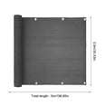 thumbnail image 2 of Balcony Fence Privacy Screen Cover Sunshade Sail For Apartment Railing Low Garden Fence Deck, 2 of 6