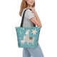 thumbnail image 2 of Balery Teal Mama Llama Bolsa de Hombro con Diseño, Bolsa Grande y Duradera, Bolsa Versátil para Compras, 2 of 6