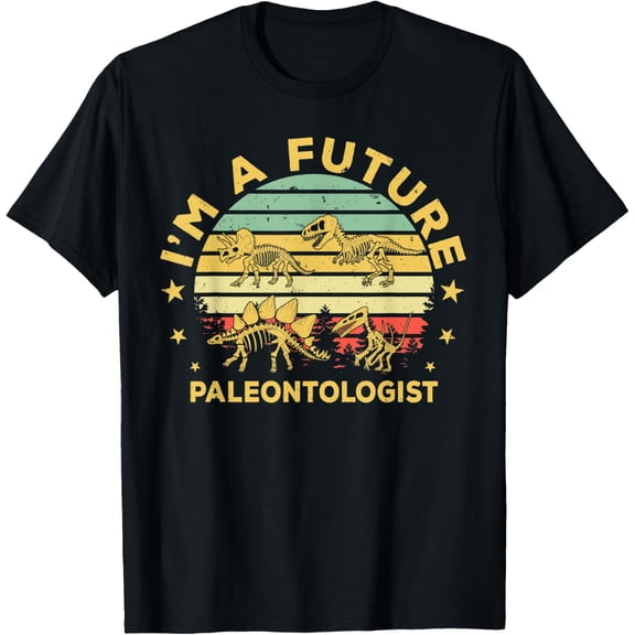 Vintage I am a future Paleontologist Dinosaur lover gift T-Shirt