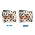 thumbnail image 7 of FORMRS 13-13.3 inch Laptop Sleeve Case Soft Carrying Quilted Computer Bag Cover, Large Red Floral Pattern, 7 of 7