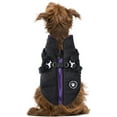 thumbnail image 5 of STGRGFHY Winter Dog Coat with integrated harness No Pull Cold Weather Waterproof Warm Fleece Back Zipper for Small & Medium Dog,small dog coats,winter coats for small dogs jacket Black S, 5 of 8