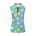 thumbnail image 2 of Uorisanigo Cute Easter Egg Women's Golf Sleeveless Shirt Size XL Comfortable Versatile Athletic Workout Tops Quick Dry Soft Quarter Zip Pullover for Women, 2 of 7