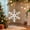 C, variant on Zenithome Transparent Acrylic Christmas Ornaments Hanging Pendants with Snowflake Tree Bell Designs for Holiday Home Decor