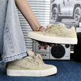thumbnail image 5 of Men's Lace-Up Suede Lightning Pattern Low Top Skate Shoes, 5 of 7
