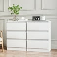 thumbnail image 7 of Demi Bonn 24" Modern Nightstand, Side Table with 3 Drawer, End Table with Sturdy Base for Bedroom, Dorm and Small Spaces, White, 7 of 7
