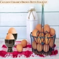 thumbnail image 3 of Cauldon Ceramics Brown Betty Egg Cup Made in England (Pack of 4), 3 of 5
