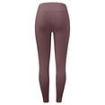 thumbnail image 6 of Mifelio Pants for Women Thermal Trousers for Women Crew Neck Fleece Lined Thermal Pants Winter Trousers Slim Leggings 1 Pack Pants Thermal Leggings Underwear Women's Pants Brown M, 6 of 6