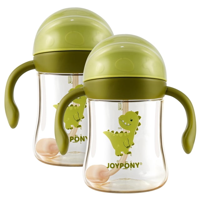 Vasos para sorber Joypony PPSU, a prueba de derrames, 270 ml, con 2 pajitas, 1+Y