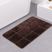 Super Soft Shaggy Bathroom Rugs, Absorbent Thick Non Slip Microfiber Bath Rugs, Quick Dry Machine Washable Bath Mat for Bathroom Floor A8