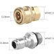thumbnail image 4 of Conectores de boquilla de pulverizador de alta presión, rosca M14, conector rápido 1/4, piezas de conexión de manguera, conectores de botella de espuma para nieve, 4 of 5