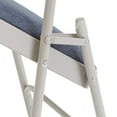 thumbnail image 5 of (4 Pack) NPS 2200 Series Deluxe Fabric Upholstered Double Hinge Premium Folding Chair, Imperial Blue Fabric/Grey Frame, 5 of 6