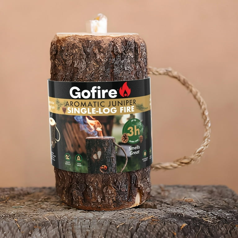 GoFire Single Fire Log, Easy-to-Light, Self-Contained for GoFire Single Fire Log, Easy-to-Light, Self-Contained for