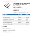 thumbnail image 2 of Front Sway Bar Link and Tie Rod End Kit 8 - Compatible with 2006 - 2012 Mitsubishi Eclipse 2007 2008 2009 2010 2011, 2 of 2