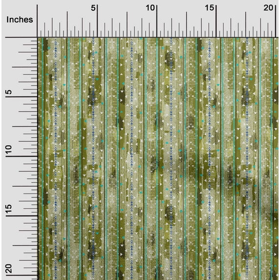 oneOone Velvet Light Green Fabric Texture & Triangle Geometric Sewing Material Print Fabric By The Yard 58 Inch Wide