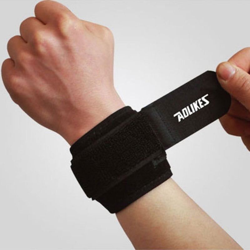 Sport Wristband Cotton Wrist Support Protector Sweatband Gym Tennis Strap 
