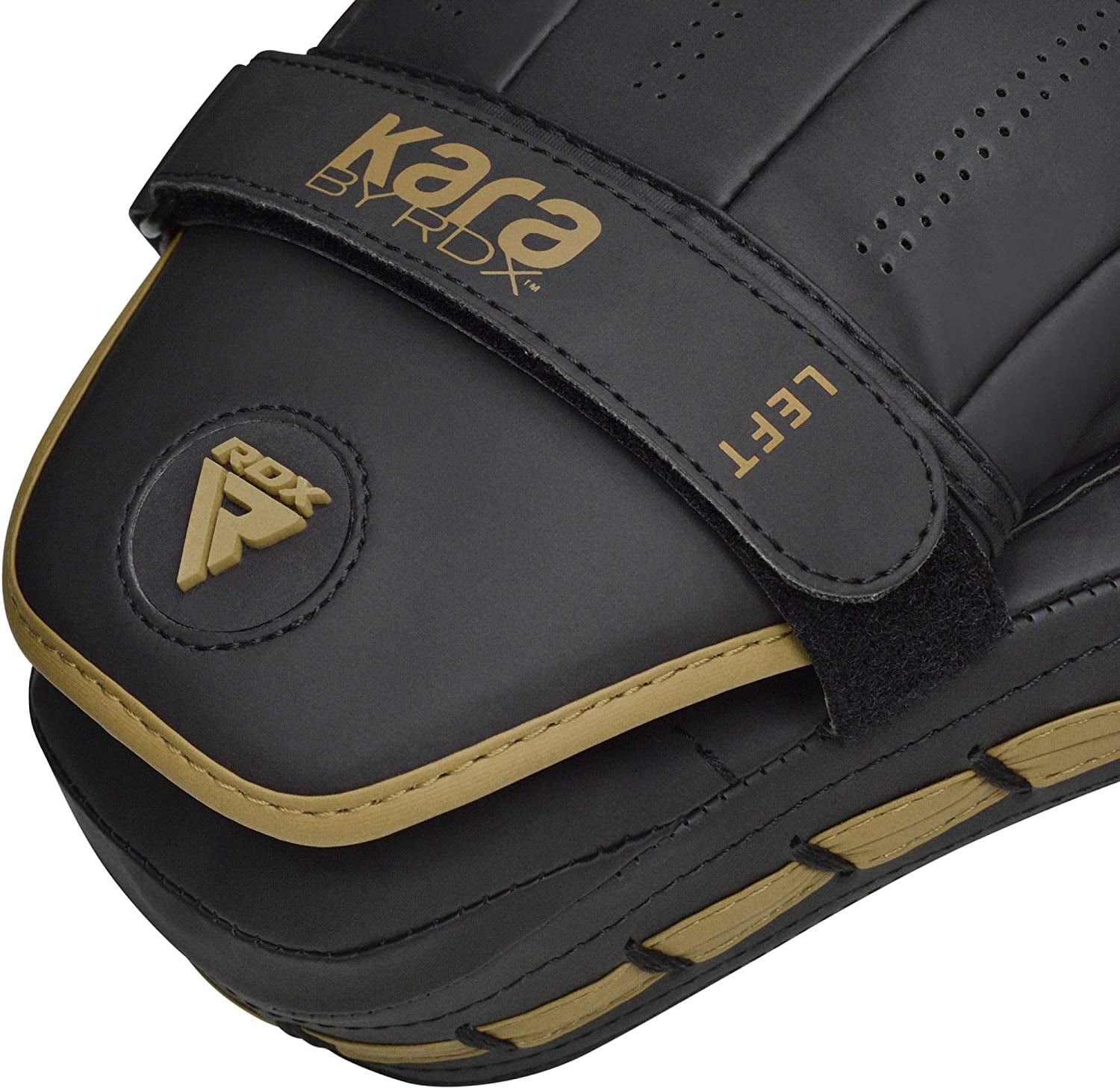 RDX Boxing Pads and Gloves Set, Maya Hide Leather KARA Hook and Jab Curved Focus Mitts with Punching Gloves for MMA, Muay Thai, Kickboxing Coaching, Martial Arts.