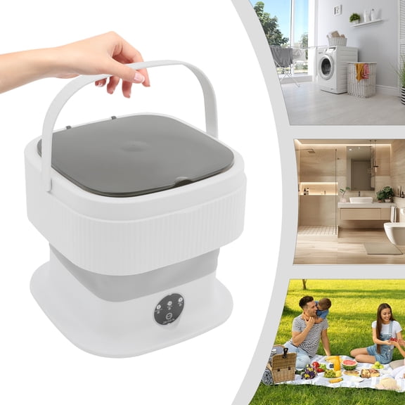 40W Portable Washing Machine, Corded Electric Foldable Washing Machine, 10L/ 2.64gal Capacity Mini Washing Machine used to wash bath towels, T-shirts, underwear, panties, sock