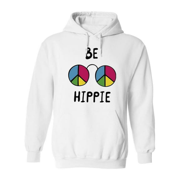 Be Hippie Design Hoodie Men -Image by Shutterstock, Male 5X-Large