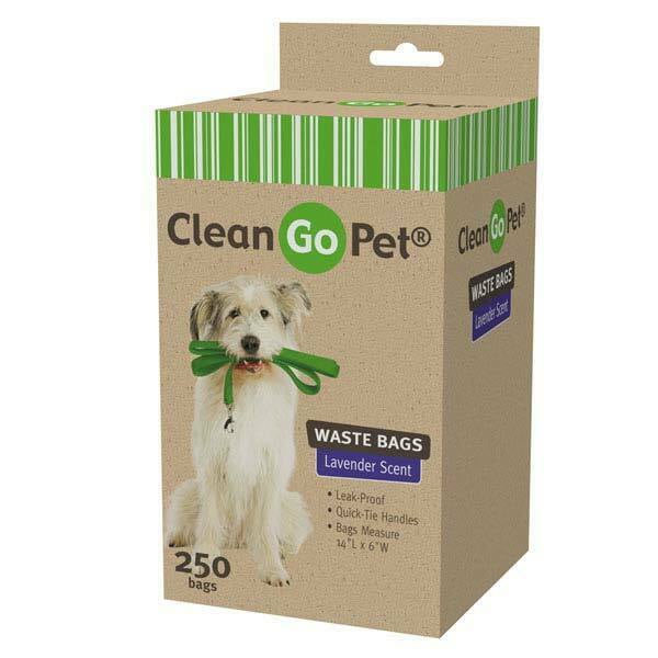 Dog Clean Up Lavender Scent Leak Proof Waste Bag QuickTie Handles