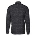 thumbnail image 3 of Men's Cutter & Buck  Black Rocket City Trash Pandas Big & Tall Traverse Camo Print Stretch Quarter-Zip Pullover Top, 3 of 3