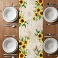 thumbnail image 6 of Farmhouse Cow Table Runner - 36 Inch Long, Kitchen Dining Table Runner Dresser Scarves, Pastoral Vintage Sunflower Botanical Floral Farmhouse Decor for Coffee Tables Wedding Party Banquet, 6 of 8