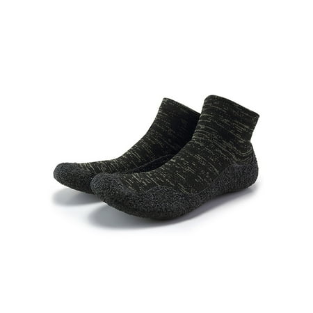 

Lacyhop Mens Womens Socks Beach Sock Sneakers Anti-Slip Yoga Shoes Athletic Comfort Water Shoe Lightweight Knit Upper Black Green 6