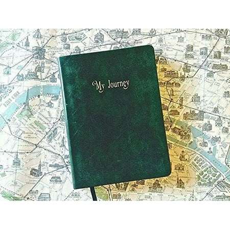 Transformed Traveler My Journey Travel Journal, 6” x 8”, 198 pages, ruled lines, luxe leather cover, sewn binding, record your sensory travel experiences
