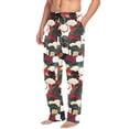 thumbnail image 2 of FORMRS Mens Pajama Pants with Pockets Soft Cotton Sleepwear Lounge Bottoms, Sizes S-2XL, White Lucky Cat, 2 of 7
