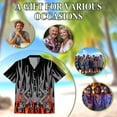 thumbnail image 6 of Netecom Fire Dragon Hawaiian Shirt for Men, Mythical Style, Button Down Summer Beach Short Sleeve, S-5XL, 6 of 6