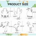 thumbnail image 2 of Hawaiian Cookie Cutter Set-Cactus, Pineapple, Flamingo, Monstera Leaf, Palm Tree, 2 of 6