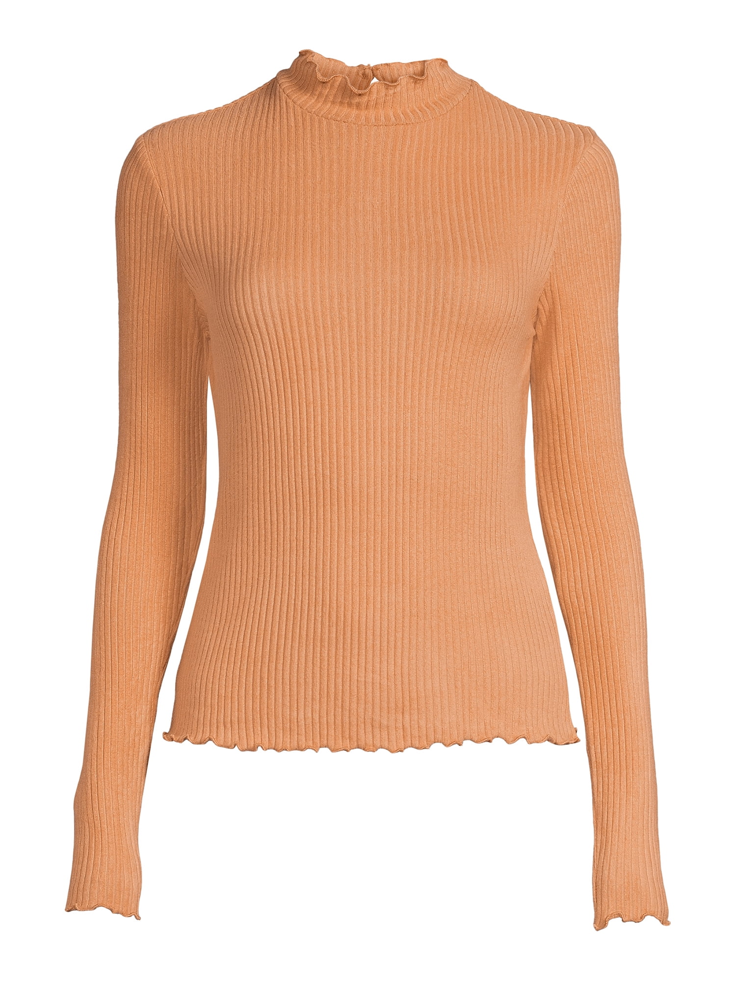 Self Esteem Juniors Mock Neck Ribbed Top