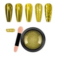 thumbnail image 2 of Tarmeek Nail Chrome Powder Mirror Effect Pigment 0.5g, Holographic Metallic Chrome Powder for Gel Manicure, Professional Mirror Finish Nail Art Powder for Salon & Home Use, 2 of 6