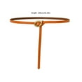 thumbnail image 4 of RUISINERY Selfknotted Thin Belt Aesthetic Leather Belt Waistband Decorative Skinny Belt for Shirt Dress Elegant Office Formal Belt, 4 of 7