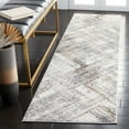 thumbnail image 2 of SAFAVIEH Shivan Melanie Abstract Brush Runner, Ivory/Grey, 2'2" x 8', 2 of 8