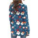 thumbnail image 4 of Cárdigan de manga larga para mujer, moda informal, blusa con estampado navideño, abrigo para mujer, 4 of 6