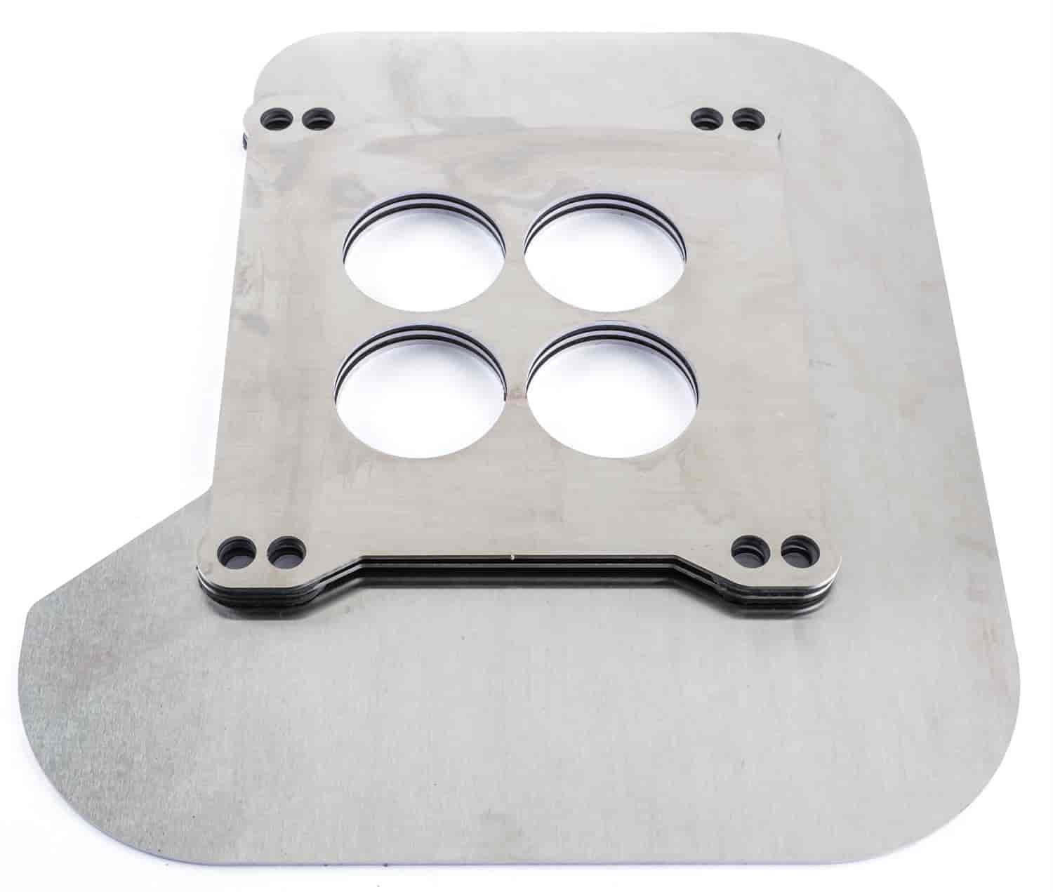JEGS 154050 Carburetor Heat Shield 4Hole Style Fits (4Barrel