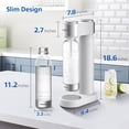 thumbnail image 4 of Philips - Máquina para hacer agua con gas de acero inoxidable para el hogar con botella de carbonatación de 1 L, sin BPA, compatible con cualquier carbonatador de intercambio de CO2 de 60 L, 4 of 5